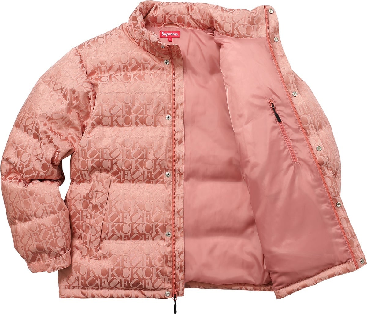 Fuck Jacquard Puffy Jacket view 18